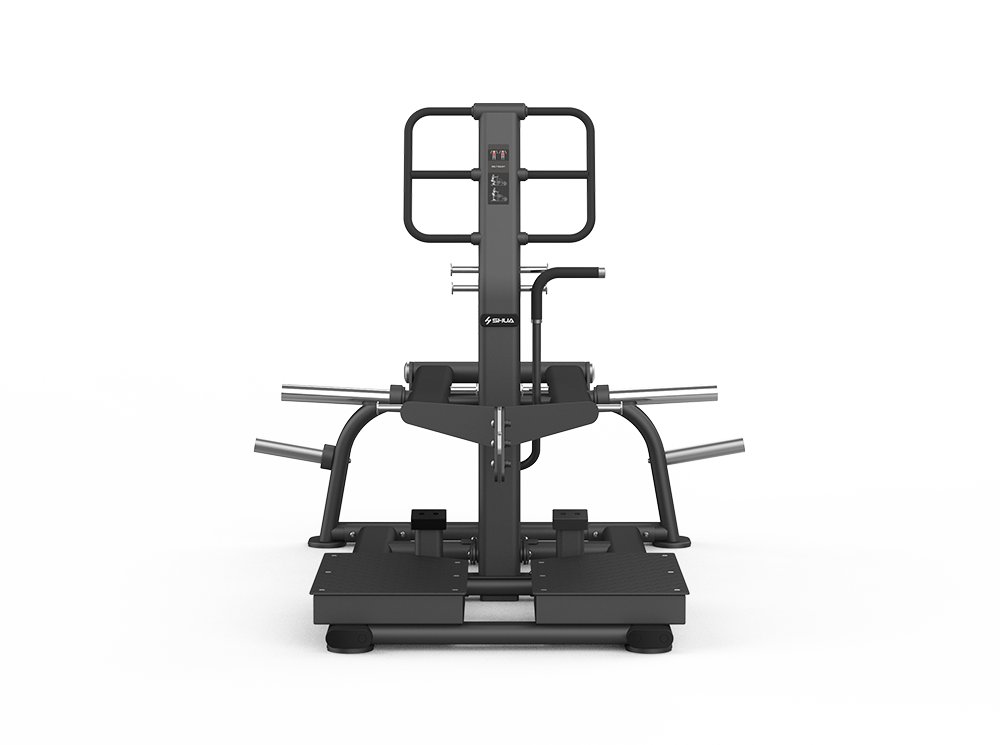 Shua G6920 Belt Squat plate loaded machine, studio render 3 of 4