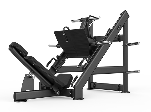 Shua G6975 Linear Leg Press plate loaded machine, studio render