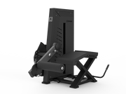 Shua G7709 Hybrid Prone Leg Curl selectorized machine, studio render 1 of 2
