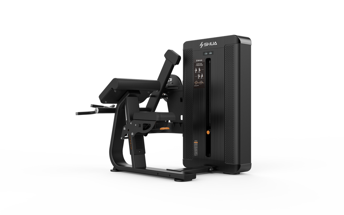 Shua G8815 Bicep/Tricep selectorized machine, studio render 1 of 4