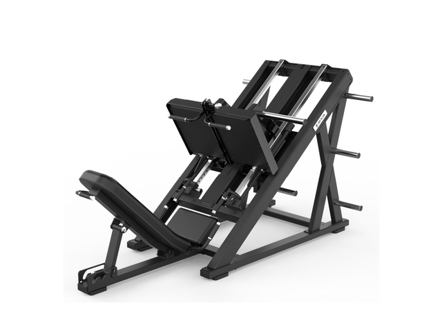 Shua G8919 Iso Linear Leg Press plate loaded machine, studio render 1 of 2