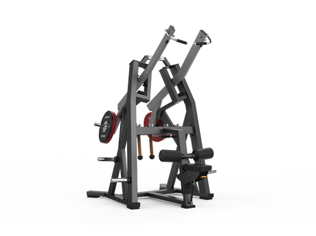 Shua G8927 Iso-Lateral Lat Pulldown plate loaded machine, studio render 1 of 2