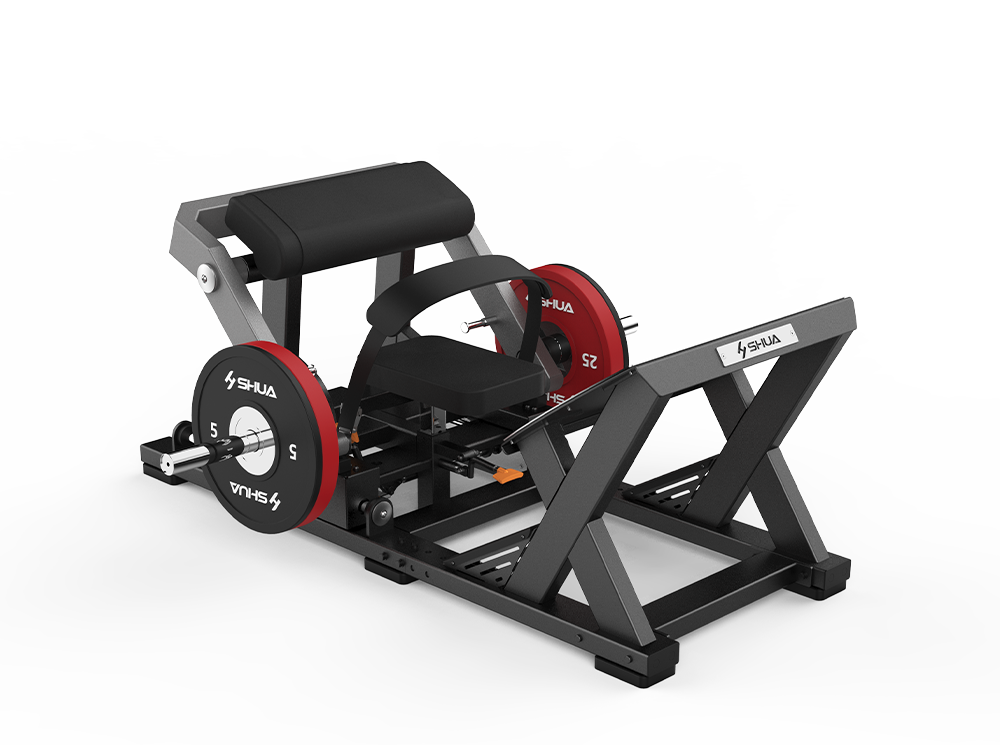 Shua G8928 Glute Trainer plate loaded machine, studio render 1 of 5