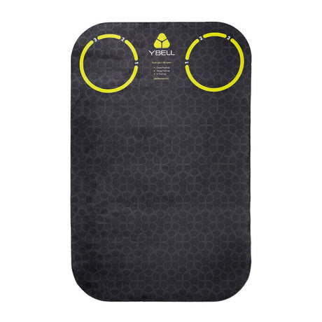 TRX YBell Exercise Mat top view with yellow circles