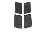 WaterRower Club HiRise Adapter Kit four black components