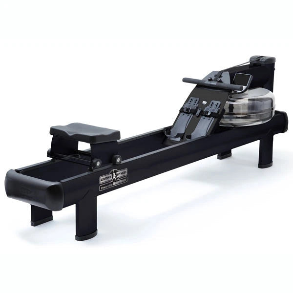 WaterRower M1 HiRise angled view in black