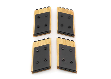 WaterRower Hi-Rise Kit components in ash wood