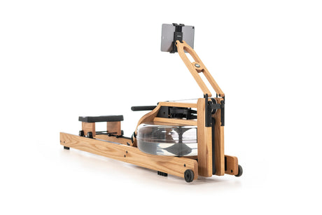 WaterRower Large Tablet Holder side view on rower