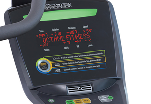 The Q37 is a multiple award-winning standing home elliptical machine, with several Best Buy designations and named one of Oprah’s Favorite Things in 2012. The best-selling Octane standing elliptical machine console